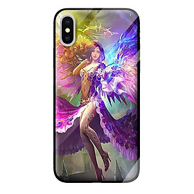 Ốp lưng kính cường lực cho iPhone X Girl 215 - Hàng chính hãng