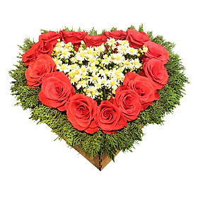 Hộp Hoa Trái Tim Mùa Thu - 3596