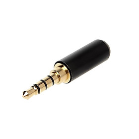 1/2/5 Cái/lốc Đầu Nối Âm Thanh 3.5Mm Giắc Cắm Tai Nghe 4 Cực Nam Cắm Cáp Sửa Chữa Tai Nghe Hàn Dây Tự Làm Bộ Chuyển Đổi Giắc Cắm AUX 3.5 Màu sắc: Đen
