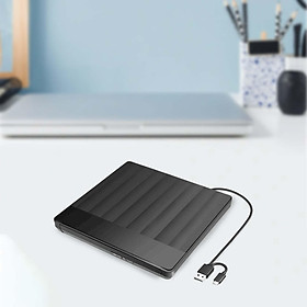 External USB  RW CD Writer Drive Burner Reader Player For Laptop Black