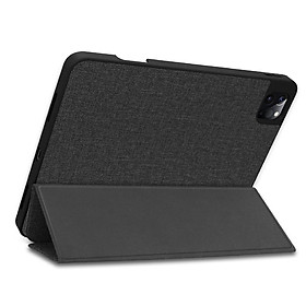 Ốp máy tính bảng tpu giả vải nắp gập tự tắt có đế đỡ cho iPad pro 12.9 2020 iPad Pro 11 2018 2020