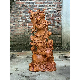Mua Tượng đạt ma sư tổ bằng gỗ hương đá kt cao 80×37×20cm