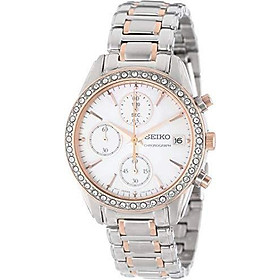 Seiko Women's SNDY18 Two Tone Stainless Steel Analog with Mother-Of-Pearl Dial Watch