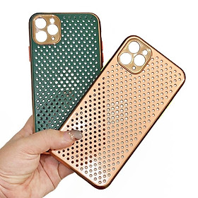 Mua Ốp dẻo tản nhiệt có lỗ thoáng khí viền xi màu cực đẹp bảo vệ camera dành cho điện thoại iPhone 11
