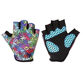 Bike Gloves Cycling Gloves Mountain Bike Gloves for Men Women with Anti-Slip Shock-Absorbing Pad, Light Weight, Nice Fit, Half Finger Biking Gloves