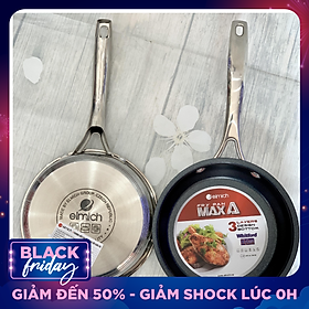 CHẢO INOX CHỐNG DÍNH ELMICH 3 ĐÁY MAX A 24CM