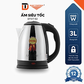 Mua Ấm Siêu Tốc Trơn Đạt Tường - DTST02   DTST03 - Hàng Chính Hãng - DTST02 - Quai Tròn