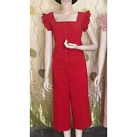 Đồ Bộ Nữ Ống Xoè Tay Bèo