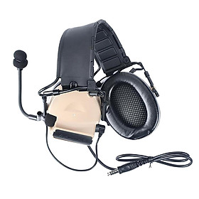 Tactical Headset Hearing Defender No Noise Reduction Sound Pickup Headphones for Outdoor Sports HUnting Shooting