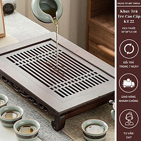 Mua KT 22 Khay Trà Tre Cao Cấp  Chữ Nhật Kích Thước Kích Thước 40*28*5.5