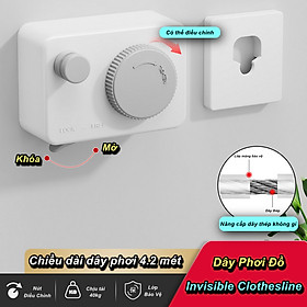 Mua Dây Cáp Treo Phơi Đồ Nhà Đẹp Invisible Clothesline - Home and Garden