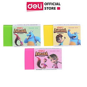 Tẩy 2B Deli, 60×24×12Mm, Trắng - 30 Viên/Hộp - E3040