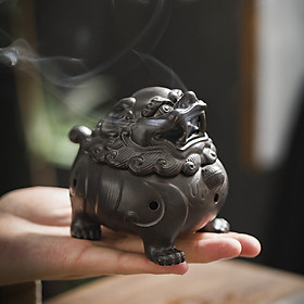 Mua LƯ HƯƠNG XÔNG TRẦM  ĐỐT TRẦM BẰNG GỐM HÌNH KỲ LÂN CHIÊU TÀI LỘC