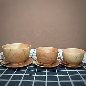 Mua Bát gỗ   Chén gỗ Xoan đựng thức ăn mang phong cách Nhật Bản