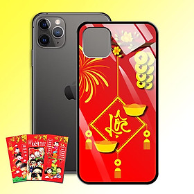 Ốp Lưng Kính Cường Lực cho điện thoại Iphone 11 Pro Max - 0379 7969 LOC02 - Tặng kèm bao lì xì Chúc Mừng Năm Mới - Hàng Chính Hãng