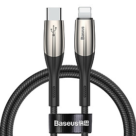 Cáp sạc nhanh Type C to Lightning Baseus Horizontal Data PD (18W, Power Delivery Fast Charge, C to iPhone Cable) - Hàng chính hãng