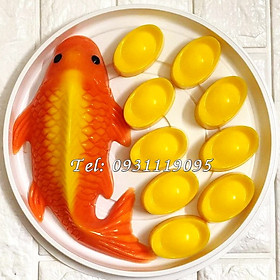 Mua Bộ 2 khuôn làm bánh  rau câu  giò chả  khuôn ép xôi cá chép  thỏi vàng – Mã số 1155