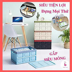 Mua Thùng nhựa đa năng đựng đồ gấp gọn đựng vật dụng gia đình tiện lợi