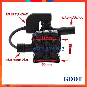 Mua (HÀNG CHUẨN) Bộ đầu bơm máy rửa xe mini có kèm rơ le điện  máy xịt rửa xe gia đình