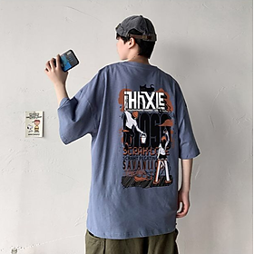 4 Color【M-3XL】Summer New Style Fashion Pattern Printed Graphic Short Sleeve T-shirt Men Breathable Unisex Half Sleeve T-shirt Oversize Student Short T-shirt Couple Wear