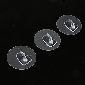 3x Self Adhesive Utility Hooks Wall Hook Traceless Sticky Clothes Towel Hanger, Clear