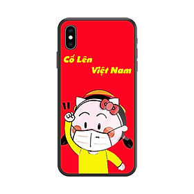 Ốp lưng Viền Dẻo TPU cho điện thoại IPHONE XS MAX Cổ Vũ Cố Lên Việt Nam Mẫu 1