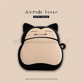 Bao Case Ốp dành cho airpod 1 và 2, cho tai nghe bluetooth i11,i12, i100, i9s... silicon 3D mèo đen cao cấp