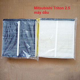Lọc gió điều hòa cho xe Mitsubishi Triton 2.5 máy dầu 2015, 2016, 2017, 2018, 2019 mã phụ tùng 7803A109 mã AC201J và AC201C