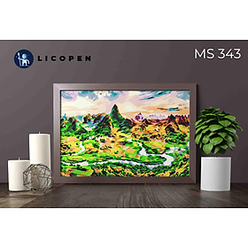 Mua Tranh Tô Màu Theo Số Licopen - Tranh Đất Hoa Màu - MS343