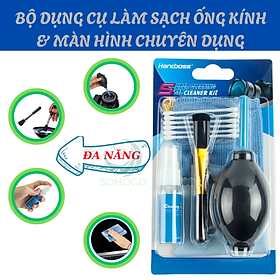 Bộ Vệ Sinh Máy Ảnh Đa Năng 7 Món- Bộ Dụng Cụ Làm Sạch Ống Kính & Màn Hình Chuyên Dụng- Kit Vệ Sinh Camera - Lens Cleaning Kit- Bộ Dụng Cụ Bảo Dưỡng Máy Ảnh Chuyên Nghiệp...Hàng nhập khẩu