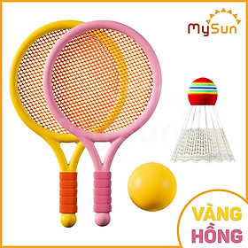 Đồ chơi vợt cầu lông, bóng bàn cho bé giá rẻ mầm non - mẫu giáo phát triển vận động ngoài trời.