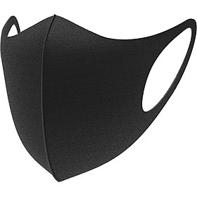 Khẩu Trang Vải Su Đen 3D Hàn Quốc Cao Cấp Không Thấm Nước, Ngừa Vi Rút