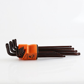 Bộ lục giác đa năng hoa thị 9 chi tiết Kapusi - Lục giác đầu bông ( Nâu)