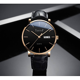 Đồng hồ nam chính hãng Teintop T7015-2 Fullbox, Kính sapphire ,chống xước,chống nước,dây da xịn, Mới 100%,Bảo hành 12 tháng