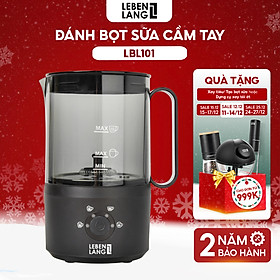 Mua Máy đánh bọt cà phê  tạo bọt sữa Lebenlang LBL101  500W  dung tích 300ml  4 chế độ  bảo hành 2 năm - hàng chính hãng