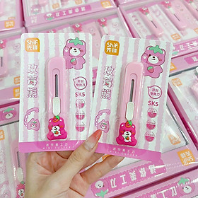 Dao Rọc Giấy Gấu Dâu Lotso Dễ Thương