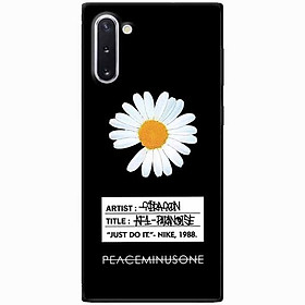 Ốp lưng in cho Samsung Note 10 Mẫu Cúc To Có Nhãn