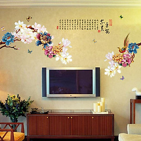 DECAL DÁN TƯỜNG MẪU ĐƠN NGŨ SẮC