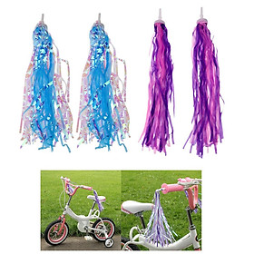 4x Kids Bike Streamer Child Girls Bicycle Tassels Handlebar Sparkly Grip Decor