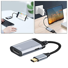 Portable 4 in 1 4K Cable USB 2.0 Type C to HDMI Adapter Mini Hub VGA DP for  Pro HDMI to USB C Adapter