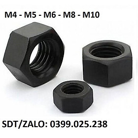 Mua Bộ 10 Đai Ốc - Ê cu M3  M4  M5  M6  M8  M10 thép đen