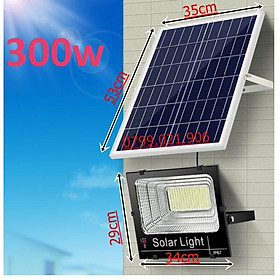 Mua Đèn led pha năng lượng mặt trời 100w 200w 300w có đèn báo dung lượng