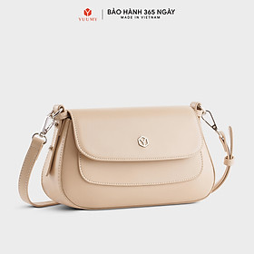 Túi Yuumy ( Thời trang nữ phối nắp gập size 25 - Túi đeo chéo da Smooth YN252 )