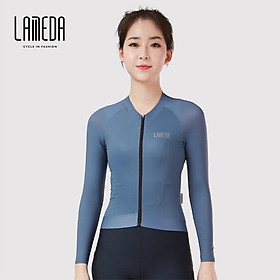 Lameda 2023 Bộ xe đạp mùa xuân/mùa hè mới Set Sleeve Women's Slim Fit Road Bike Top Mountain Bike Quần áo chuyên nghiệp Color: Blue Size: XXL
