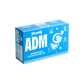 Sữa dinh dưỡng ít đường Vinamilk ADM - Thùng 48 hộp 180ml