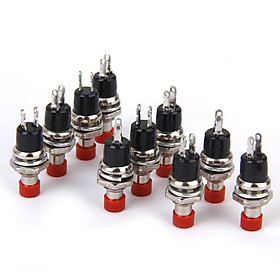 6-9pack 10x Mini Momentary Push Button Switch for Model Railway Hobby Red