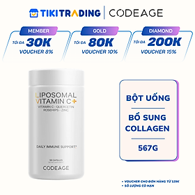 Bột Uống Bổ Sung Collagen Codeage Giúp Trẻ Hóa Da Toàn Diện Codeage Multi Collagen Peptides Powder 567g