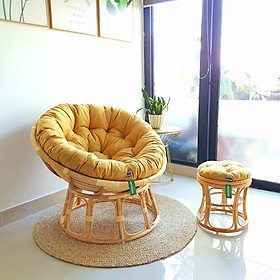 Mua Ghế thư giãn papasan nệm vải bố cao cấp ( vàng)