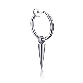 Bông tai nam loại kẹp ko cần bấm lỗ tai titan ko đen tt 2575 – 1 chiếc