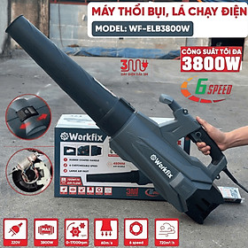 Mua Máy Thổi Lá Điện Workfix WF ELB3800W Công Suất Lớn 3800W 6 Cấp Chỉnh Tốc Chuẩn Đồng Bảo Hành 6 Tháng